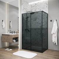 Grossman Galaxy 100х100х195 120.K33.01.1010.21.10 (черный матовый/тонированное стекло) Image #8