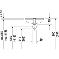 Duravit D-Code 52.5x32 (0338490000) Image #3