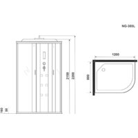Niagara NG-303-01L 120x80x220 Image #11
