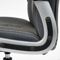 TetChair Inter (искусственная кожа, флок, ткань, серый/металлик) Image #8