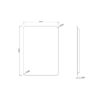 Roxen Зеркало Bella smart touch 510055-50ST (с бесконтактным сенсором и подсветкой) Image #8