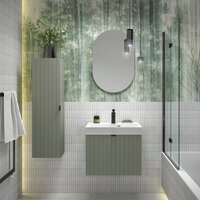 Lauter Зеркало Melisa овальное HA50 (серо-зеленый п/мат) Image #3