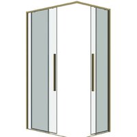 Grossman Galaxy 110x80x195 300.K33.01.1180.32.00 (золото сатин/прозрачное стекло) Image #2