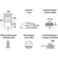 High Peak Falcon 3 LW (Pesto/красный) Image #4