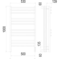 TERMINUS Соренто П12 500x1000 электро (хром) Image #3