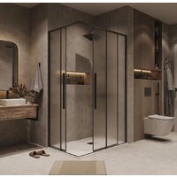 Grossman Galaxy 90x70x195 300.K33.01.9070.21.02 (черный матовый/шиншилла стекло) Image #18