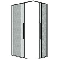 Grossman Galaxy 90x70x195 300.K33.01.9070.21.02 (черный матовый/шиншилла стекло) Image #12