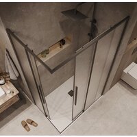 Grossman Galaxy 90x70x195 300.K33.01.9070.21.02 (черный матовый/шиншилла стекло) Image #10