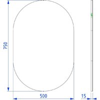 Lauter Зеркало Melisa овальное HA50 (кашемир) Image #2