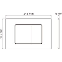 Roxen Simple compact в комплекте с инсталляцией StounFix Dual Fresh 6 в 1 968480 (кнопка: брашированное золото) Image #10