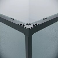 Grossman Galaxy 80x80x195 300.K33.01.8080.21.02 (черный матовый/шиншилла стекло) Image #5