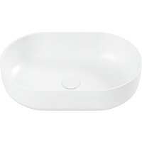Belux Турин 560 овал (18, белый матовый/Solid Surface)