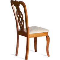 TetChair Aphrodite 46x54x99 (2шт, дерево гевея/Espresso/ткань кремовая с рисунком А04) Image #11