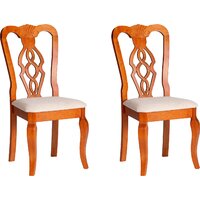 TetChair Aphrodite 46x54x99 (2шт, дерево гевея/Espresso/ткань кремовая с рисунком А04)