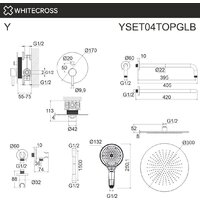 Whitecross Y YSET04TOPGLB (брашированное золото) Image #3