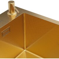 Roxen Simple 560220-60G-GR золото/текстурная PVD покрытие (с коландером и дозатором) Image #13