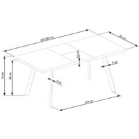 Halmar Berlin 160/220 (орех/черный) Image #2