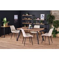 Halmar Berlin 160/220 (орех/черный)