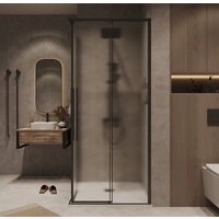 Grossman Galaxy 90x90x195 300.K33.01.9090.21.02 (черный матовый/шиншилла стекло) Image #19