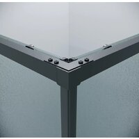 Grossman Galaxy 90x90x195 300.K33.01.9090.21.02 (черный матовый/шиншилла стекло) Image #14