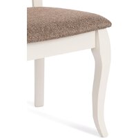 TetChair Andromeda 47x55.5x107 (2шт, дерево гевея/Ivory White/ткань коричневая) Image #13