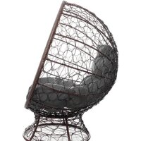 M-Group Кокос на подставке 11590209 (коричневый ротанг/серая подушка) Image #4