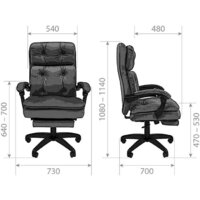 CHAIRMAN 442 (ткань, Т-84 черный) Image #5