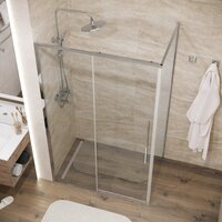 Grossman Galaxy 100х100х195 120.K33.01.1010.10.00 (хром/прозрачное стекло) Image #7