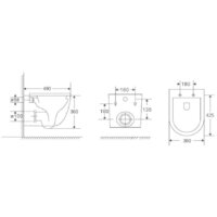 Berges Wasserhaus Okus Rimless 043394 (с сиденьем) Image #8