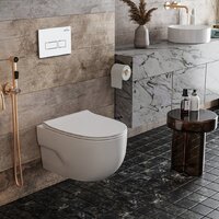 Roxen Porto в комплекте с инсталляцией StounFix Dual Fresh 6 в 1 576390 (кнопка: белый глянец) Image #9