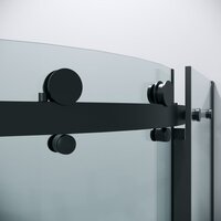 Grossman Classic 90x90x195 301.K33.04.9090.21.00 (черный матовый/прозрачное стекло) Image #6