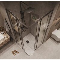 Grossman Galaxy 100x100x195 300.K33.01.1010.42.00 (графит сатин/прозрачное стекло) Image #10