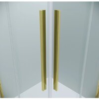 Grossman Galaxy 100x100x195 300.K33.01.1010.32.00 (золото сатин/прозрачное стекло) Image #3