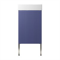 Wellsee Тумба под умывальник 3 в 1 WC Area 221804003 (тумба/матовый синий, раковина/глянцевый белый, ножки/нержавеющая сталь) Image #2