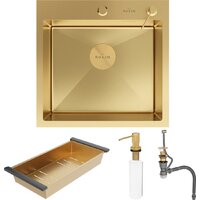 Roxen Simple 560220-50G-V золото/текстурная PVD покрытие (с коландером и дозатором) Image #11