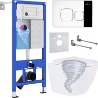 Roxen Antares Tornado Long в комплекте с инсталляцией StounFix Dual Fresh 6 в 1 868434 (кнопка: хром глянцевый глянцевая) Image #1