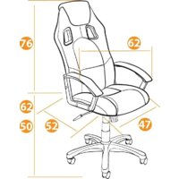 TetChair Driver (ткань, черный/красный) Image #14