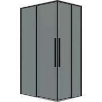 Grossman Galaxy 90x80x195 300.K33.01.9080.21.10 (черный матовый/тонированное стекло)