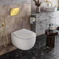 Roxen Egg в комплекте с инсталляцией StounFix Dual Fresh 6 в 1 968031 (кнопка: золото глянцевое ) Image #8