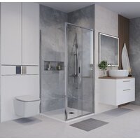 Niagara 100x80x195 NG-64-10A-A80-34 (хром/прозрачное стекло) Image #7