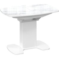 Трия Портофино СМ(ТД)-105.01.11(1) (белый глянец/стекло белый мрамор) Image #5