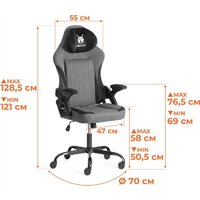 TetChair iWolf (ткань, черный/серый) Image #19