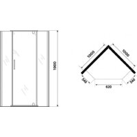 Niagara Eco NG-1010-14DT 100x100x190 (черный/стекло тонированное) Image #5
