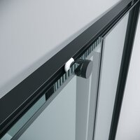 Grossman Galaxy 100x100x195 300.K33.01.1010.21.00 (черный матовый/прозрачное стекло) Image #5