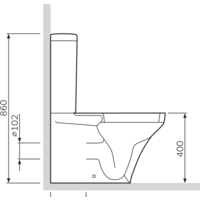 AM.PM Inspire [C508607WH] (без сиденья) Image #2