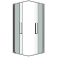 Grossman Cosmo 90x90x195 300.K33.02.9090.10.00 (хром/прозрачное стекло) Image #2