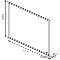 AM.PM Зеркало Gem 80 M91AMOX0801WG Image #7