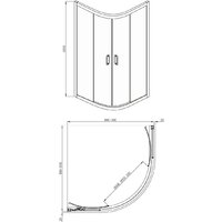 Adema Glass Line 100х90 (тонированное стекло) Image #4