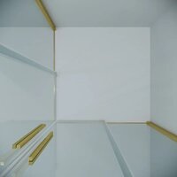 Grossman Galaxy 100x100x195 300.K33.01.1110.32.00 (золото сатин/прозрачное стекло) Image #2