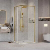 Grossman Galaxy 100x100x195 300.K33.01.1110.32.00 (золото сатин/прозрачное стекло) Image #6